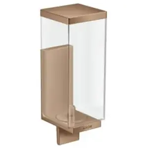 hansgrohe, Distributeur de savon + porte-savon, AXOR Universal Rectangular distributeur de savon, quantité de remplissage 600ml, 42610