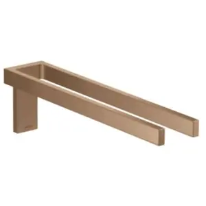 hansgrohe, Porte-serviettes + crochets pour serviettes, Porte-serviettes AXOR UNIVERSAL deux bras brushed red gold brushed red gold pas cher