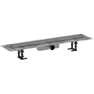 45200.08 Hansgrohe RainDrain Compact Caniveau de douche 80 cm pour insertion de carreaux, avec grille 56179000Vendu pargalaxus