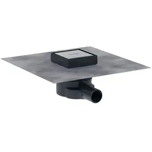 Hansgrohe RainDrain Point - Vloerafvoer, 10x10 cm, geborsteld roestvri...