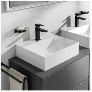 hansgrohe, Lavabo, Xelovos E Lave-mains, sans trop-plein, 500x480mm, SmartClean, poncé, avec vidage, 6109 (480 mm, 500 mm) pas cher