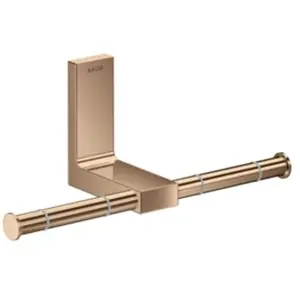 hansgrohe, Dérouleur de papier toilette, AXOR Universal Rectangular support papier toilette, métal, double, 42657 pas cher