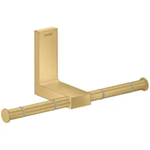 hansgrohe, Dérouleur de papier toilette, AXOR Universal Rectangular support papier toilette, métal, double, 42657