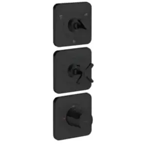 Axor, Robinetterie de salle de bains, Set de finition CITTERIO E module thermostatique noir mat pas cher
