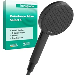 hansgrohe, Pommeau de douche, Douche main ronde avec jets multiples, a... pas cher