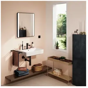 Hansgrohe Xanuia Q - Wastafel 60x48 cm, met overloop, kraangat, wit 60133450 pas cher