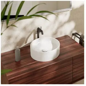 hansgrohe, Lavabo, Xuniva S lavabo à poser, Smart Clean, sans trop-plein, sans trou pour robinet, 400x400mm (400 mm, 400 mm)