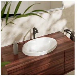 hansgrohe, Lavabo, Xuniva D lavabo encastré, SmartClean, sans trop-plein, sans trou pour robinet, 550x400mm (400 mm, 550 mm)