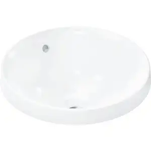 hansgrohe, Lavabo, Xuniva S lavabo encastré, avec trop-plein, sans trou pour robinet, 400x400mm, blanc (400 mm, 400 mm)