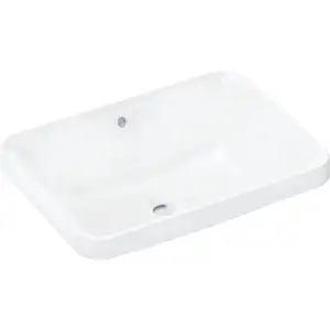 hansgrohe, Lavabo, Xuniva Q lavabo encastré, avec trop-plein, sans trou pour robinet, 550x400mm, blanc (400 mm, 550 mm)