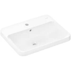 hansgrohe, Lavabo, Xuniva Q lavabo encastré, SmartClean, avec trop-plein, 1 trou pour robinet, 550x450mm, bl (450 mm, 550 mm)