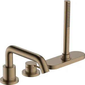 Hansgrohe Tecturis 3-gats badrandkraan en sbox brushed bronze