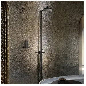 Axor, Système de douche, HG Colonne de douche STARCK avec pommeau 240 Therm. 1 jet noir mat pas cher