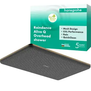Hansgrohe Raindance Alive Q - Hoofddouche, 21x34 cm, EcoSmart, geborsteld brons 24531140 pas cher