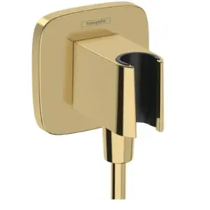 Hansgrohe Fixfit Coude de raccordement avec support, doré 26887990 pas cher