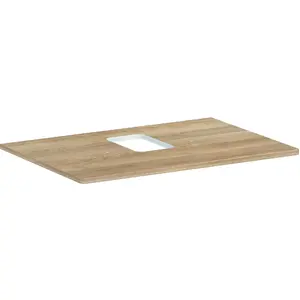 hansgrohe, Console de lavabo, Xelu Q Console avec découpes au centre, 780x550, pour vasque à poser, avec trou pour rob pas cher