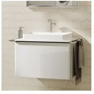 hansgrohe, Meuble sous-lavabo, Xelu Q meuble sous-lavabo, 780x550, 1 tiroir, pour consoles avec vasque à poser, poli, 54