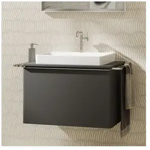 hansgrohe, Meuble sous-lavabo, Xelu Q meuble sous-lavabo, 780x550, 1 tiroir, pour consoles avec vasque à poser, poli, 54