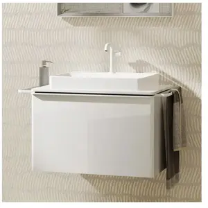 hansgrohe, Meuble sous-lavabo, Xelu Q meuble sous-lavabo, 780x550, 1 tiroir, pour consoles avec vasque à poser, poli, 54 pas cher