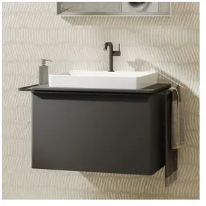 hansgrohe, Meuble sous-lavabo, Xelu Q meuble sous-lavabo, 780x550, 1 tiroir, pour consoles avec vasque à poser, poli, 54 pas cher