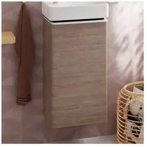 hansgrohe, Meuble sous-lavabo, Xelu Q Meuble sous-lavabo, 340x245 pour lave-mains, 1 porte, charnières à gauche, 5401 (67.50 x 35 x 26.60 cm) pas cher