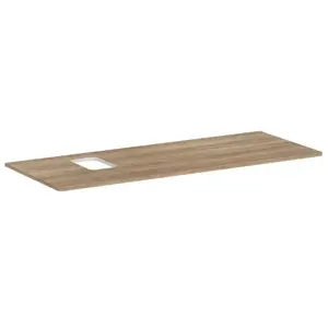 hansgrohe, Console de lavabo, Xelu Q Console avec découpe à gauche, 1360x550, pour vasque à poser, avec trou pour rob