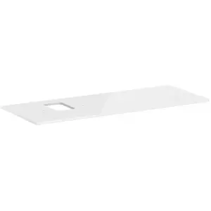 hansgrohe, Console de lavabo, Xelu Q Console avec découpe à gauche, 1360x550, pour vasque à poser, avec trou pour rob