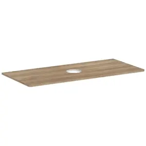 hansgrohe, Console de lavabo, Xelu Q Console avec découpe au centre, 1180x550, pour vasque à poser, sans trou pour rob