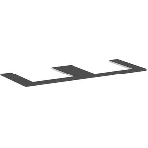 hansgrohe, Console de lavabo, Xelu Q Console avec 2 découpes, 1360x550, pour vasque à poser, polie, 54099