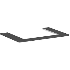 hansgrohe, Console de lavabo, Xelu Q Console avec découpe au centre, 600x480, pour vasque à poser, polie, 54109 pas cher