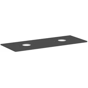 hansgrohe, Console de lavabo, Xelu Q Console avec 2 découpes rondes, 1360x550, pour vasque à poser, sans trou pour rob