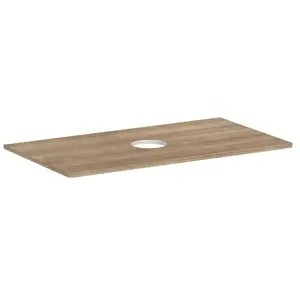hansgrohe, Console de lavabo, Xelu Q Console avec découpe ronde au centre, 980x550, pour vasque à poser, sans trou pou