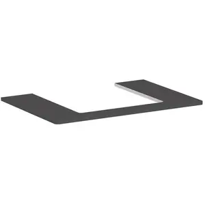 hansgrohe, Console de lavabo, Xelu Q Console avec découpe au centre, 500x480, pour vasque à poser, polie, 54094 pas cher