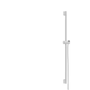 Barre de douche 10 cm, avec flexible, blanc mat Hansgrohe 24401700 pas cher
