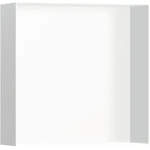 hansgrohe, Rangement pour douche, HG Niche murale XtraStoris Minimalistic avec cadre ouvert 300x300x100mm blanc mat pas cher