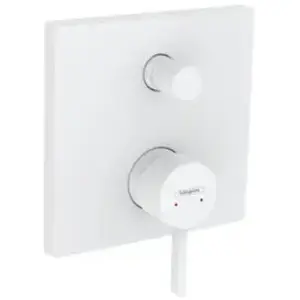 hansgrohe, Robinetterie de salle de bains, FINORIS Set de finition pour robinetterie de bain encastrée, avec combinaison de sécurité, blanc mat pas cher