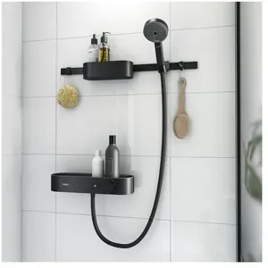 hansgrohe, Système de douche, HG Bundle WallStoris 105 noir mat pas cher