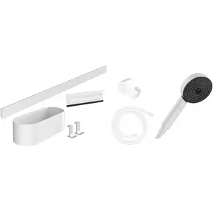 Hansgrohe Hans Grohe Hg Bundle Wallstoris 105 3Jet Eco U'pl 700 Matt White pas cher