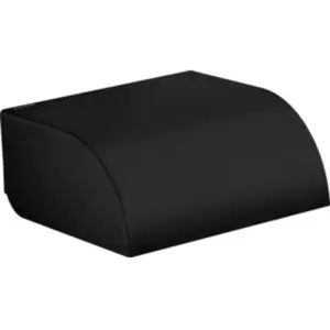 hansgrohe, Dérouleur de papier toilette, Support papier toilette AXOR Uni Circular avec couvercle noir mat pas cher