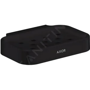 Axor, Dérouleur de papier toilette, Porte-savon Universal Circular noir mat pas cher