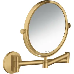 hansgrohe, Miroir cosmétique, Miroir de rasage Axor Universal Circular brushed gold optic