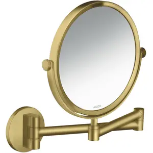 hansgrohe, Miroir cosmétique, Miroir de rasage Axor Universal Circular brushed brass pas cher