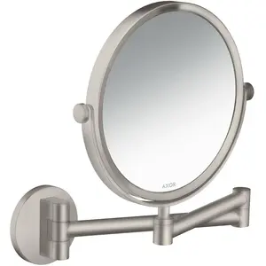 hansgrohe, Miroir cosmétique, Miroir de rasage Axor Universal Circular acier inoxydable optique