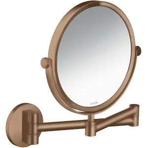Axor, Miroir cosmétique, Miroir de rasage Universal Circular brushed red gold pas cher