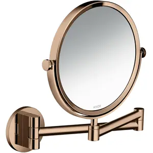 hansgrohe, Miroir cosmétique, Miroir de rasage Axor Universal Circular poli or rouge pas cher