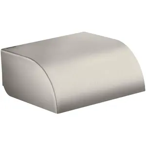 Axor, Dérouleur de papier toilette, Distributeur de papier toilette Universal Circular avec couvercle acier inoxydable optique pas cher