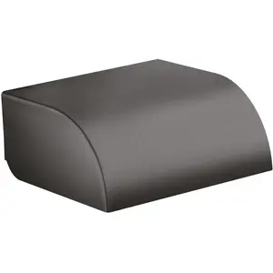 hansgrohe, Dérouleur de papier toilette, Distributeur papier WC Axor Universal Circular avec couvercle chrome noir brossé pas cher