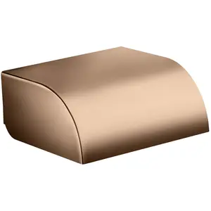 Axor, Dérouleur de papier toilette, Distributeur papier WC Universal Circular avec couvercle polished red gold