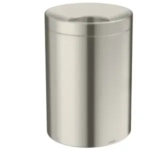 Axor Poubelle Universal Circular acier inoxydable optique, Poubelle, Argent pas cher