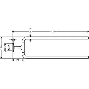 Axor Universal Circular - Dubbele handdoekhouder, geborsteld brons 428... pas cher
